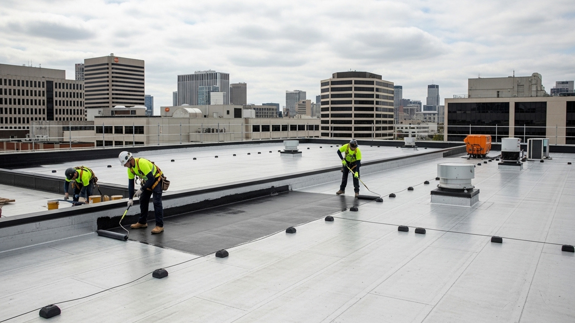 Commercial Roof Waterproofing Project